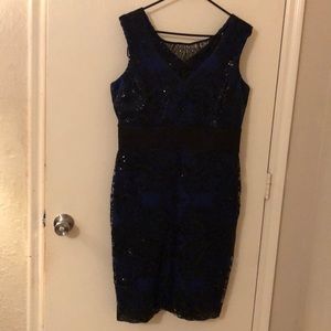 Black and blue dress good condition